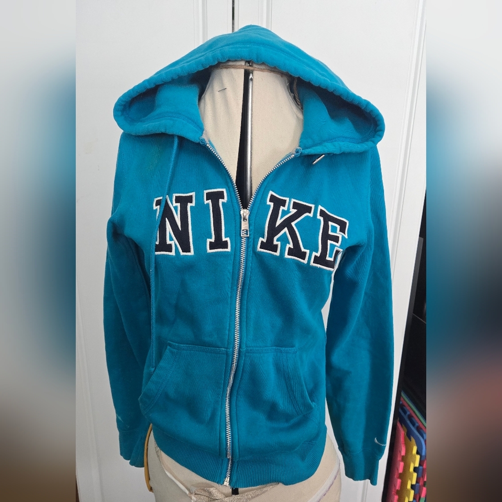 Nike Kids Teal Zip-Up Hoodie